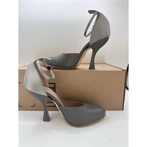 Vintage Vivienne Westwood Heels Gray leather satin size 5.5 /Euro 36 Granny Chic